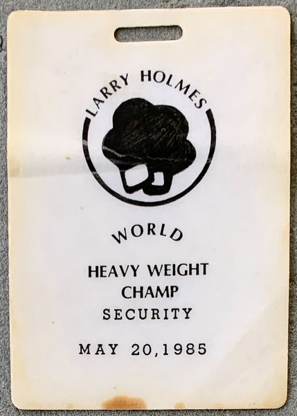 HOLMES, LARRY-CARL "THE TRUTH" WILLIAMS SECURITY CREDENTIAL (1983)