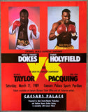 HOLYFIELD, EVANDER-MICHAEL DOKES ON SITE POSTER (1989)