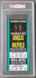 HOLYFIELD, EVANDER-BUSTER DOUGLAS FULL TICKET (1990-HOLYFIELD WINS HEAVYWEIGHT TITLE-PSA/DNA NM-MT 8)