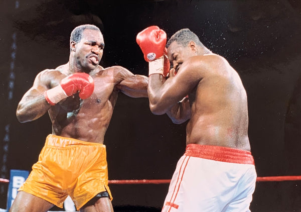 HOLYFIELD, EVANDER-LARRY HOLMES ORIGINAL PHOTO (1992)