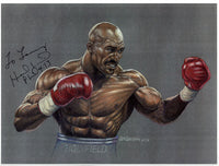 HOLYFIELD, EVANDER SIGNED PRINT (2004)