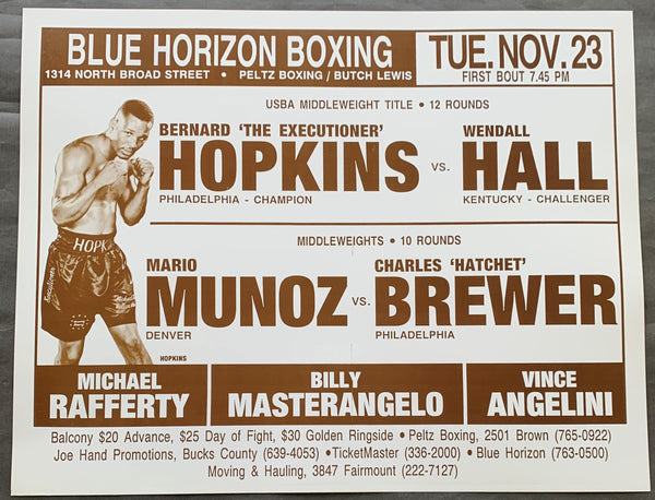 HOPKINS, BERNARD-WENDALL HALL ON SITE POSTER (1993)