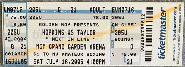 HOPKINS, BERNARD-JERMAIN TAYLOR I FULL TICKET (2005)