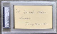 HUNSAKER, TUNNEY SIGNED INDEX CARD (PSA/DNA)