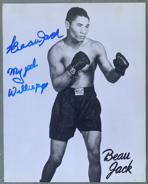 JACK, BEAU SIGNED PHOTO (INSCRIBED TO WILLIE PEP)
