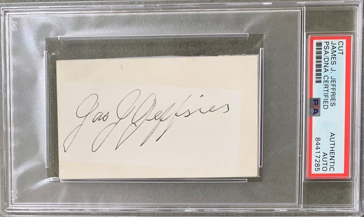 JEFFRIES, JAMES J. INK SIGNATURE (PSA/DNA AUTHENTICATED) – JO Sports Inc.