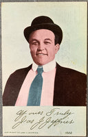 JEFFRIES, JAMES SOUVENIR POSTCARD (1907)