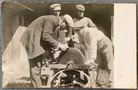 JEFFRIES, JAMES REAL PHOTO POSTCARD (1910-PREPARING FOR JOHNSON)