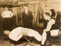 JEFFRIES, JAMES WIRE PHOTO (1910-TRAINING FOR JOHNSON)