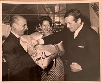 JOHANSSON, INGEMAR SIGNED WIRE PHOTO (1960-STINSON LOA)