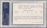 JOHANSSON, INGEMAR SIGNED 1985 BROWN'S BOXING CARD (PSA/DNA)