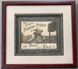JOHNSON, JACK-TOMMY BURNS HANSA CIGAR REAL PHOTO ADVERTISEMENT (CIRCA 1908-1909)