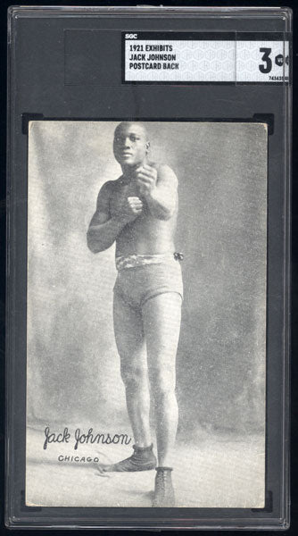 JOHNSON, JACK EXHIBIT CARD (SGC VG 3-1921)