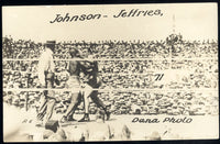 JOHNSON, JACK-JAMES JEFFRIES REAL PHOTO POSTCARD (1910-ROUND 2)