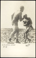 JOHNSON, JACK-JAMES JEFFRIES REAL PHOTO POSTCARD (1910-12TH ROUND)