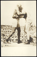 JOHNSON, JACK-JAMES JEFFRIES REAL PHOTO POSTCARD (1910-13TH ROUND)