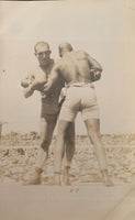 JOHNSON, JACK-JAMES JEFFRIES REAL PHOTO POSTCARD (1910-ROUND 2)