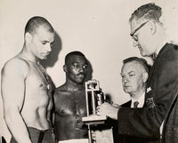 JOHNSON, HAROLD-DOUG ORIGINAL WIRE PHOTO (1962-WEIGH IN)