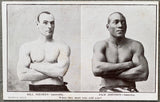 JOHNSON, JACK-BILL SQUIRES PHOTO POSTCARD (CIRCA 1908)