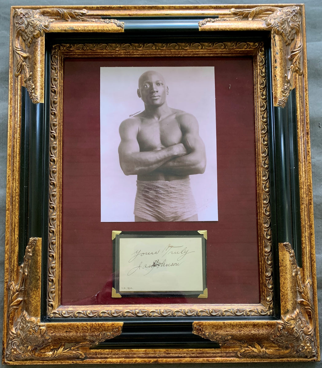 JOHNSON, JACK INK SIGNATURE DISPLAY (PSA/DNA AUTHENTICATED) – JO Sports ...