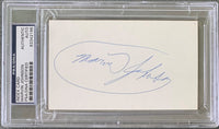 JOHNSON, MARVIN SIGNED INDEX CARD (PSA/DNA)