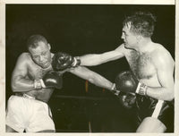 JONES, RALPH "TIGER"-CHARLES HUMEZ WIRE PHOTO (1956-7TH ROUND)