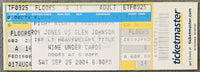 JONES, JR., ROY-GLEN JOHNSON ON SITE FULL TICKET (2004)