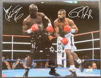 JONES, JR., ROY-JAMES "LIGHT OUT" TONEY SIGNED LARGE FORMAT PHOTO (JSA-SIGNED BY BOTH)