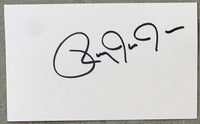 JONES, JR., ROY SIGNED INDEX CARD