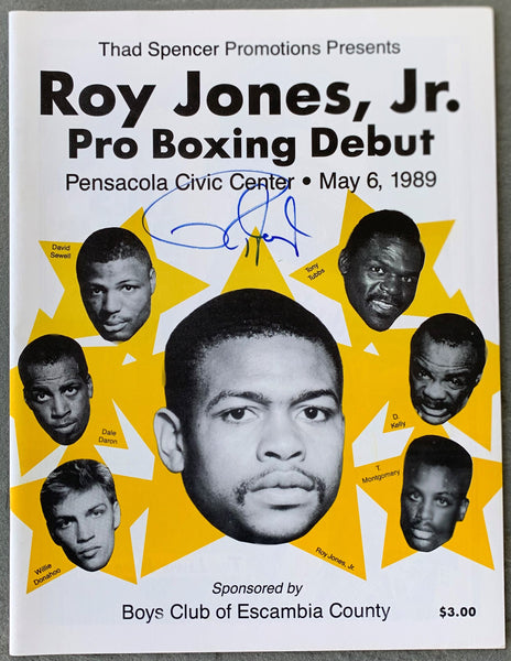 Roy Roderick Jones Promoter JONES, JR., ROY-RICKEY RANDALL SIGNED OFFICIAL PROGRAM (1989-JONES, JR ...