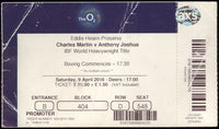 JOSHUA, ANTHONY-CHARLES MARTIN FULL TICKET (2016-JOSHUA WINS TITLE)