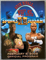 SPINKS, CORY-ZAB JUDAH OFFICIAL PROGRAM (2005-JUDAH WINS THE TITLE)
