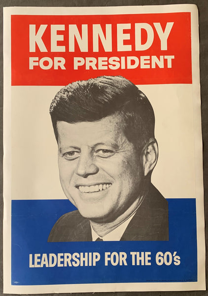 KENNEDY, JOHN F. PRESIDENTIAL POLITICAL POSTER (CIRCA 1960)