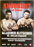 KLITSCHKO, WLADIMIR-RUSLAN CHAGAEV SIGNED OFFICIAL PROGRAM (2009-SIGNED BY KLITSCHKO)