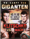 KLITSCHKO, WLADIMIR-MARIUSZ WACH OFFICIAL PROGRAM (2012)