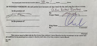 KLITSCHKO, WLADIMIR SIGNED FIGHT CONTRACT (2002-RAY MERCER FIGHT)