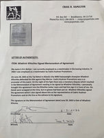 KLITSCHKO, WLADIMIR SIGNED FIGHT CONTRACT (2002-RAY MERCER FIGHT)