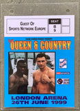 KLITSCHKO, VITALI-HERBIE HIDE GUEST CREDENTIAL (1999-KLITSCHKO WINS TITLE)