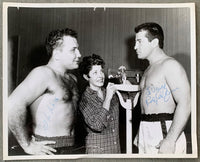 LAMOTTA, JAKE & ROCKY GRAZIANO SIGNED PHOTO