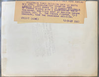 LAMOTTA, JAKE-ROBERT VILLEMAIN II ORIGINAL WIRE PHOTO (1949)