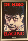 LAMOTTA, JAKE SIGNED RAGING BULL POSTER (TO HIS SON JACK JR.)