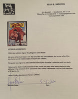 LAMOTTA, JAKE SIGNED RING MAGAZINE POSTER (VIKKI LAMOTTA COLLECTION)