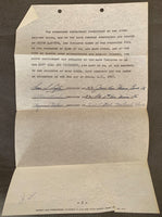 LAMOTTA, JAKE SIGNED LAST WILL & TESTAMENT (1957)