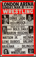 LADD, ERNIE-ANGELO MOSCA WRESTLING ON SITE POSTER (1973)