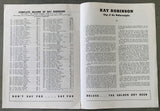 ROBINSON, SUGAR RAY-JAKE LAMOTTA VI OFFICIAL PROGRAM (1951)