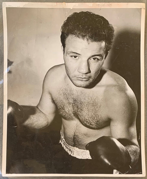 LAMOTTA, JAKE ORIGINAL PHOTO (CIRCA 1950 AS MIDDLEWEIGHT CHAMPION)