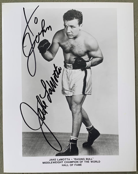 LAMOTTA, JAKE SIGNED PHOTO