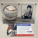 LAMOTTA, JAKE SIGNED BASEBALL (PSA/DNA AUTHENTICATED)