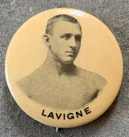 LAVIGNE, GEORGE "KID" ORIGINAL SOUVENIR PIN (CIRCA 1890'S)