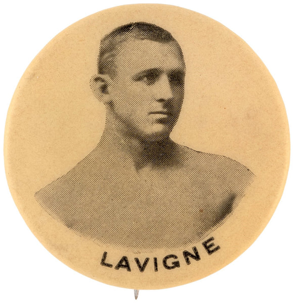 LAVIGNE, GEORGE "KID" ORIGINAL SOUVENIR PIN (CIRCA 1890'S)